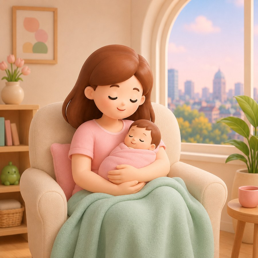 Illustration — après la naissance, postpartum